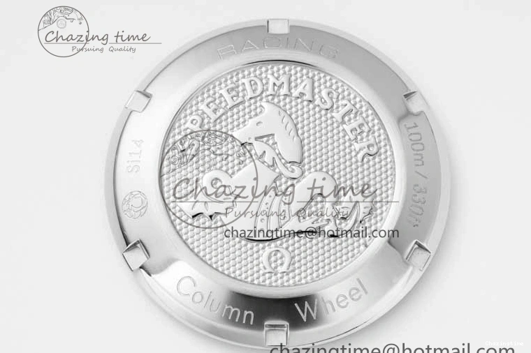 0516 Speedmaster Racing Master SS HKF Best Edition White Black Dial on Black Rubber Strap A Effortless 7813